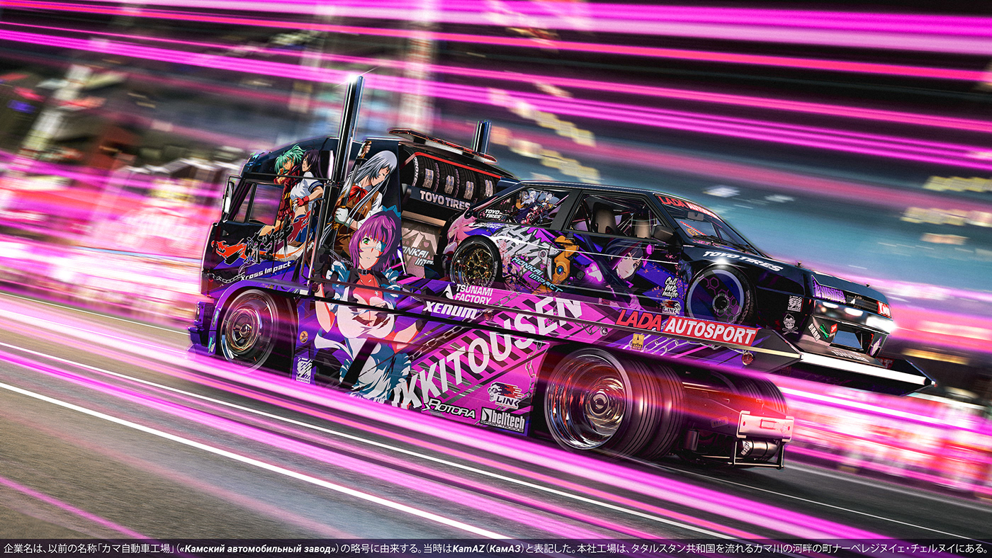 Automobile design，Japanese animation，Concept Car，visualization，