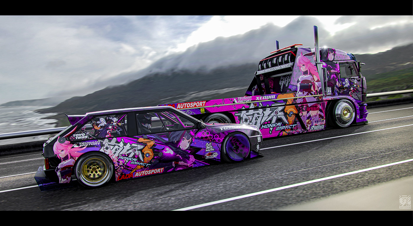 Automobile design，Japanese animation，Concept Car，visualization，