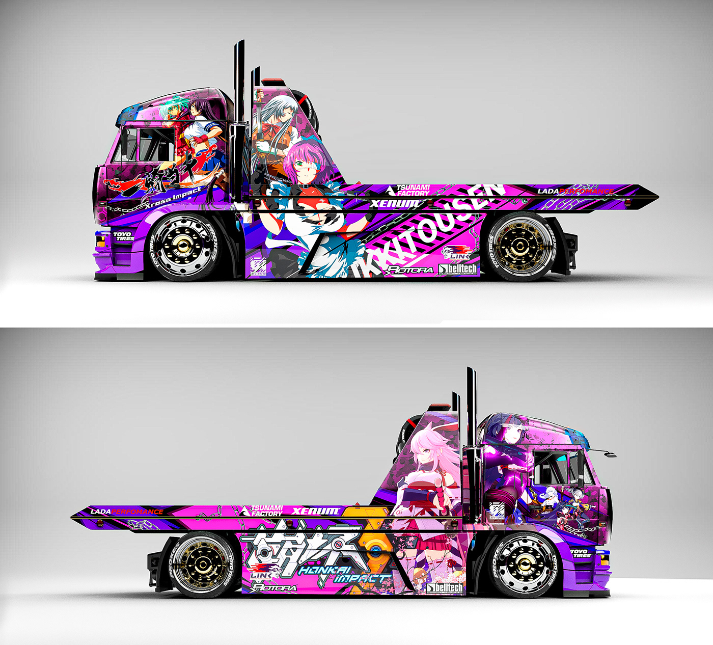 Automobile design，Japanese animation，Concept Car，visualization，