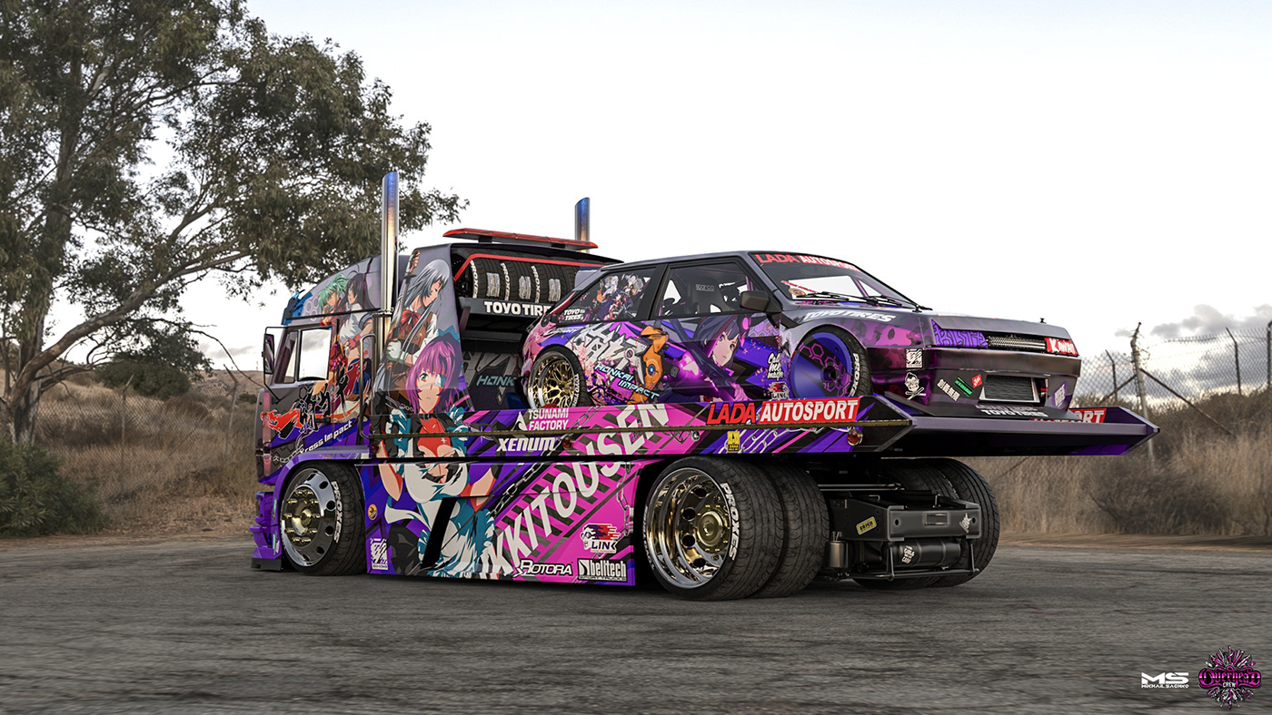 Automobile design，Japanese animation，Concept Car，visualization，