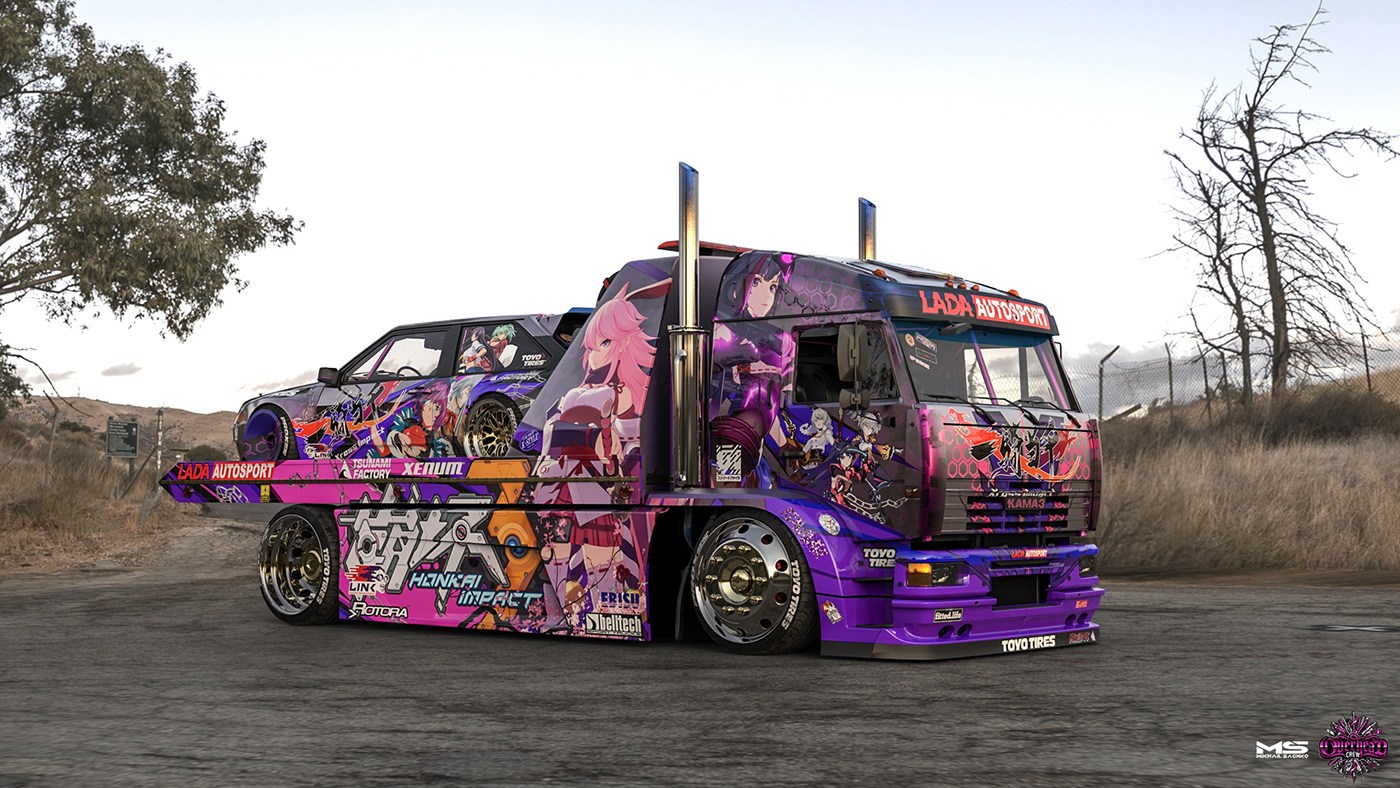 Automobile design，Japanese animation，Concept Car，visualization，