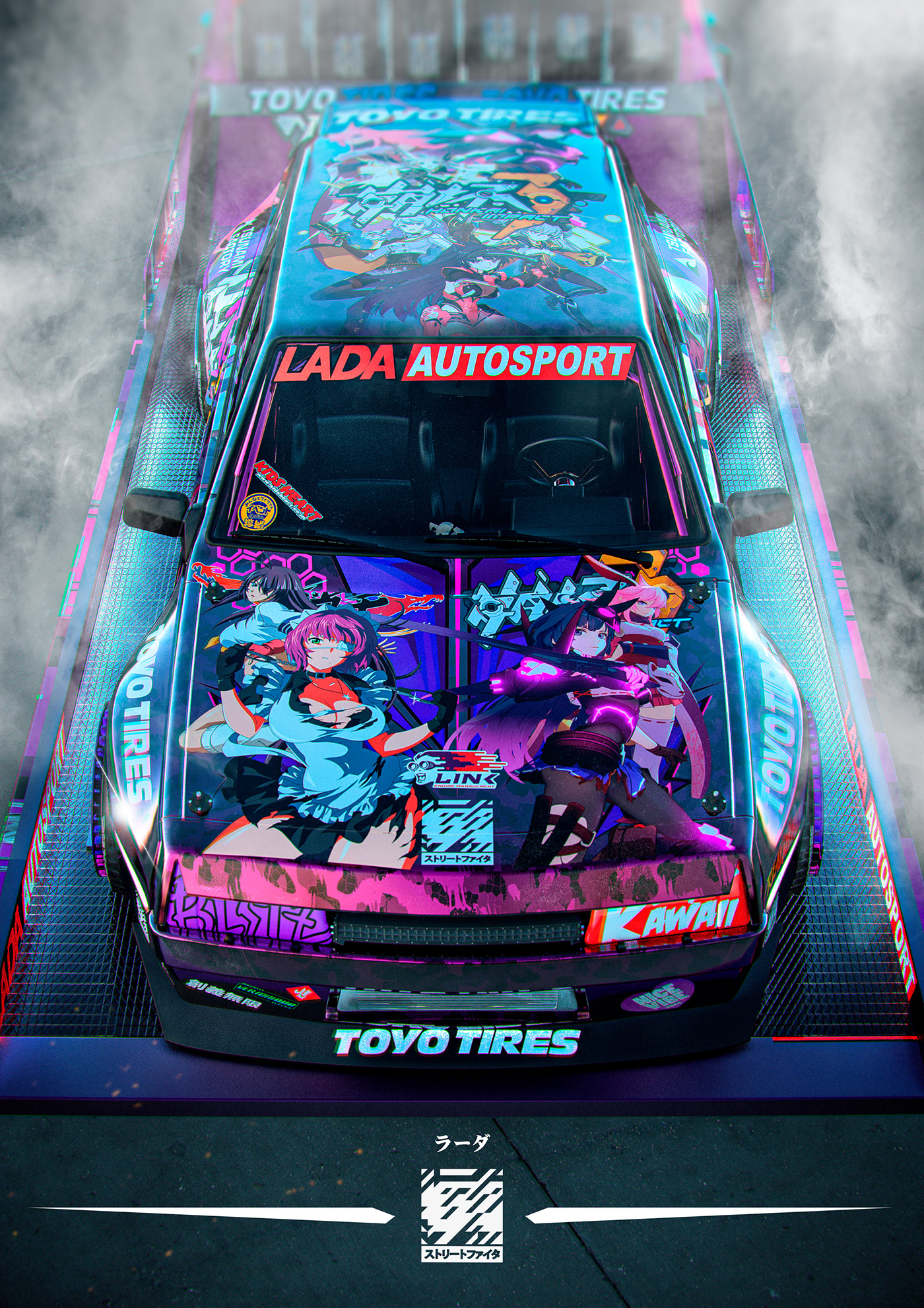 Automobile design，Japanese animation，Concept Car，visualization，