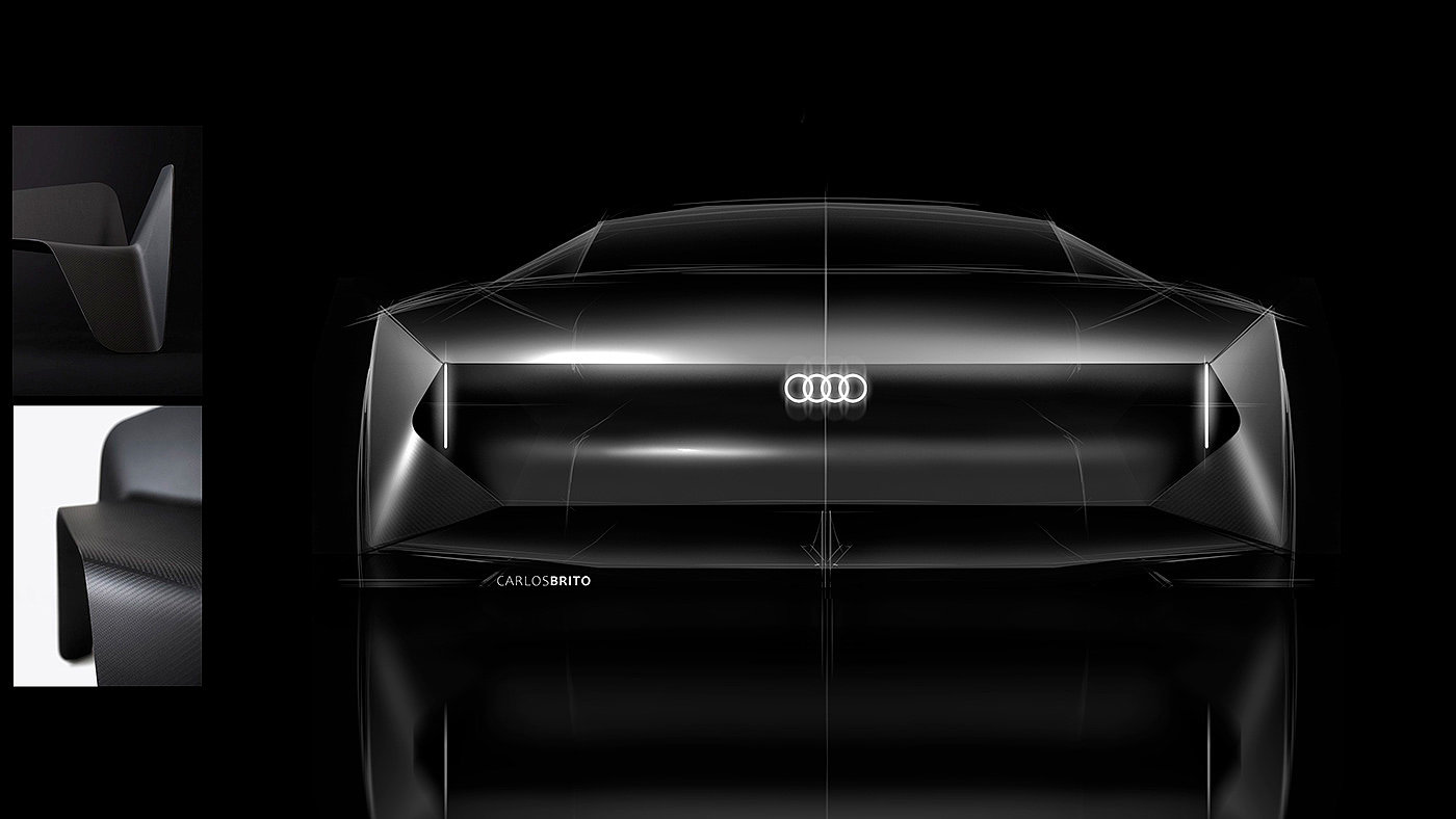 automobile，audi，sketch，