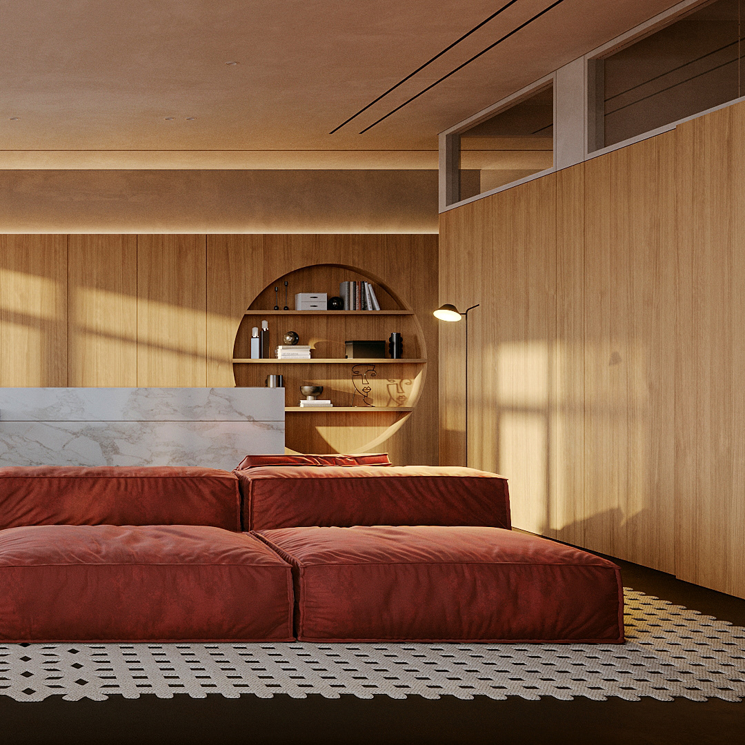 sofa，a living room，space design ，