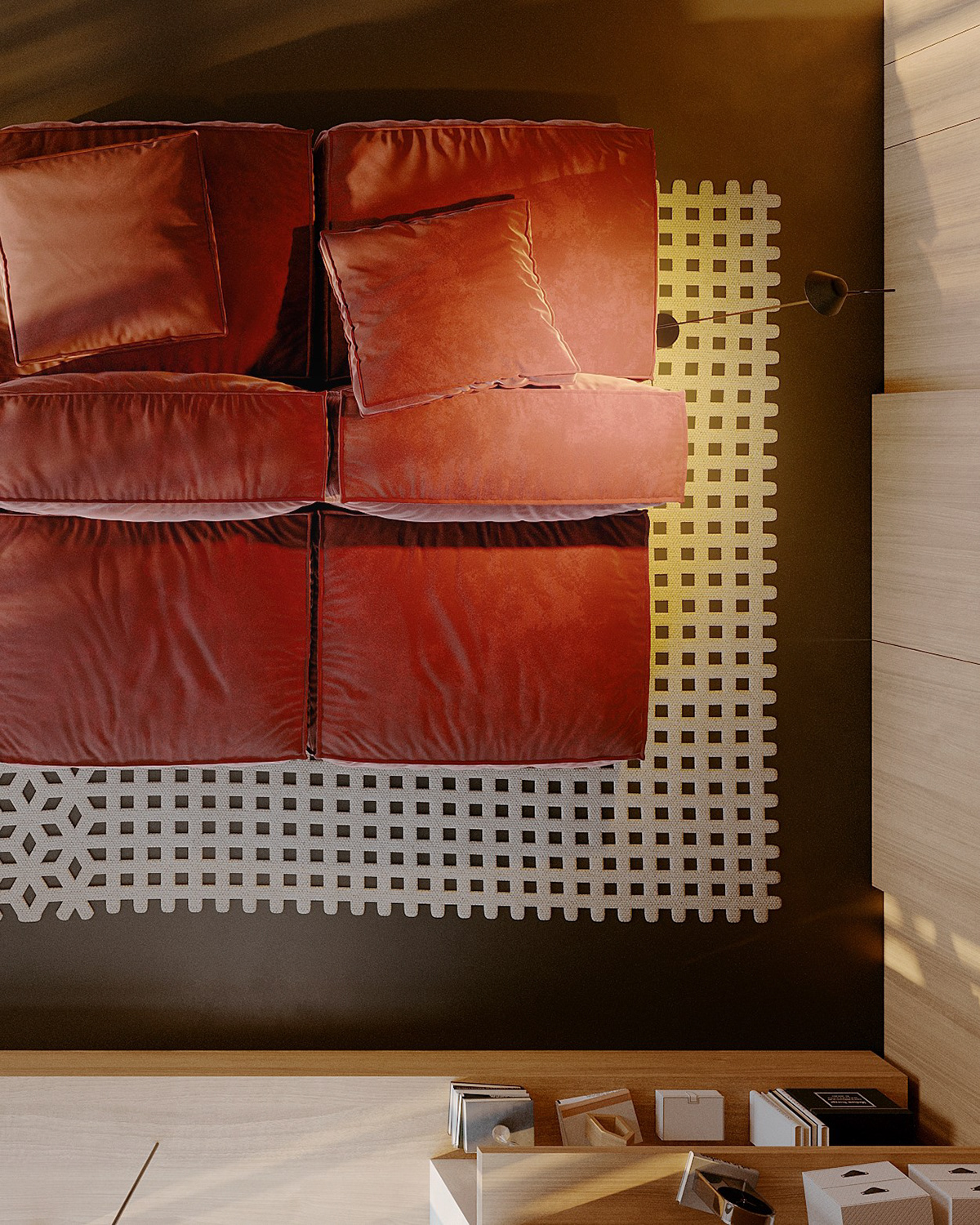 sofa，a living room，space design ，