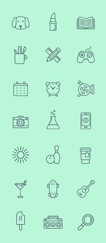 Line Icons - 普象网