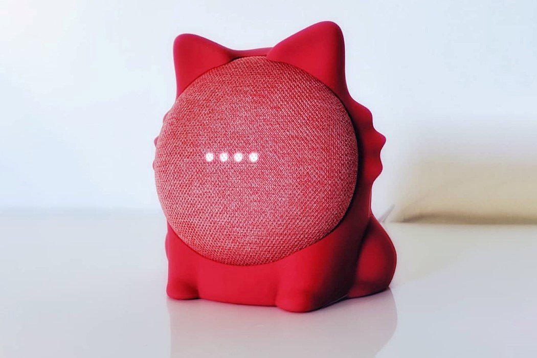 ODD-ON Industries，Google Nest Mini，Desktop cat，Response command，product design，