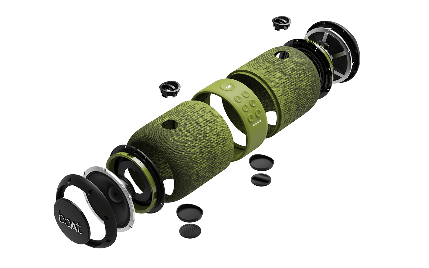 Young people in India，Portable loudspeaker，，boAt Stone 1200F，product design，cmf，duality，fashion，