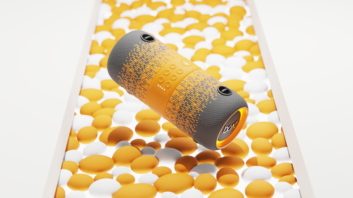 Young people in India，Portable loudspeaker，，boAt Stone 1200F，product design，cmf，duality，fashion，