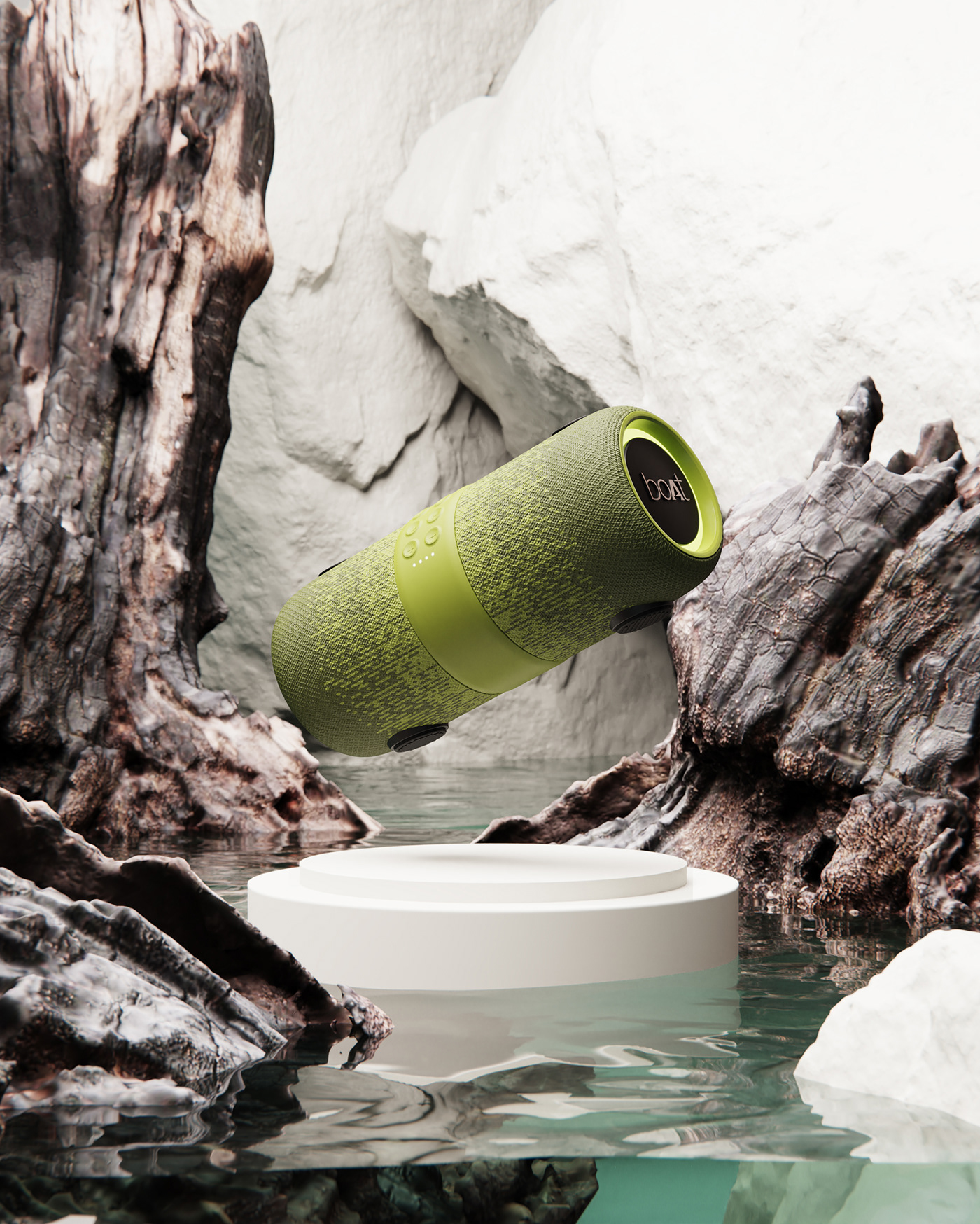 Young people in India，Portable loudspeaker，，boAt Stone 1200F，product design，cmf，duality，fashion，