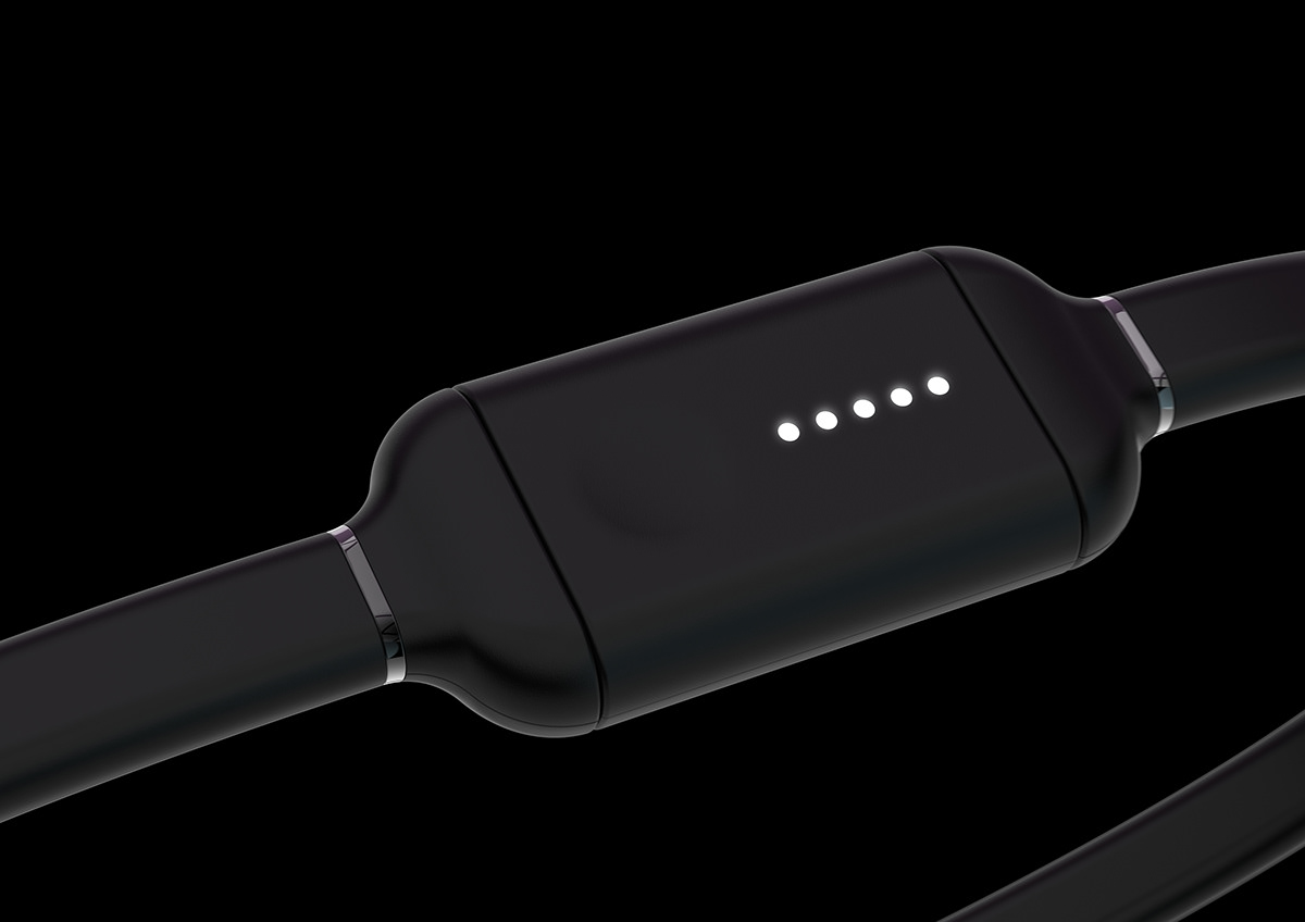 ，Visual expression，product design，Detachable design，Magnetic charging line，