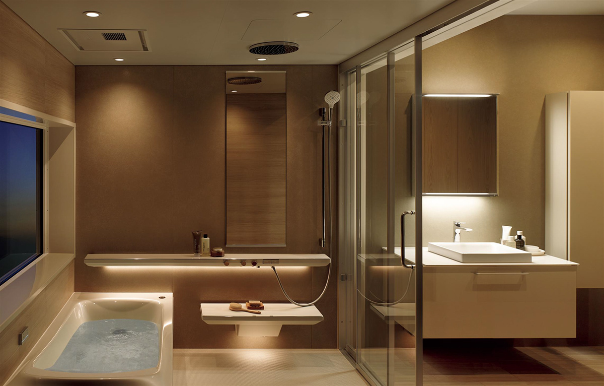 Japanese family spa bathroom，Sanitary ware，bathtub，BOTTLE，