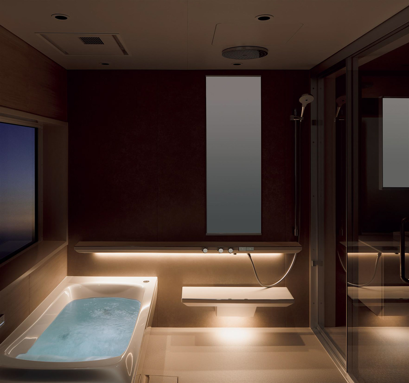 Japanese family spa bathroom，Sanitary ware，bathtub，BOTTLE，