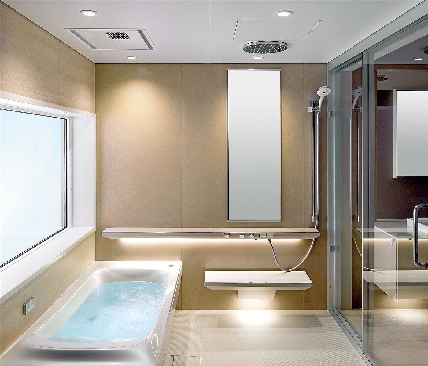 Japanese family spa bathroom，Sanitary ware，bathtub，BOTTLE，