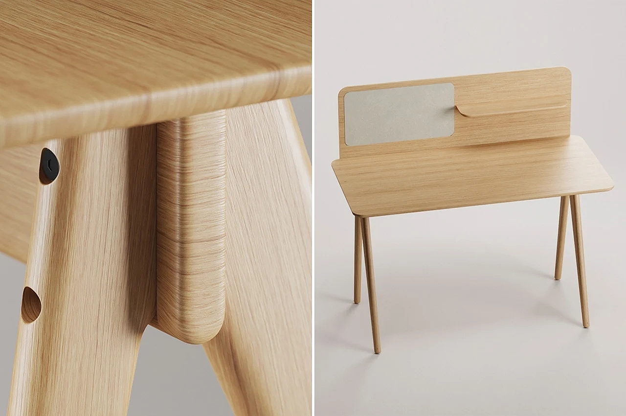 Table，desk，Sleek table，