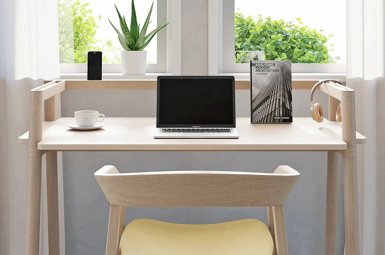 Table，desk，Sleek table，