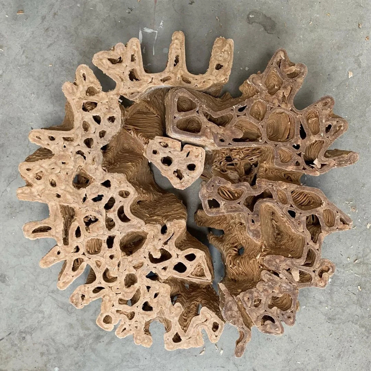 Mycelium，Urban coral reef，3D printing，Natural materials，
