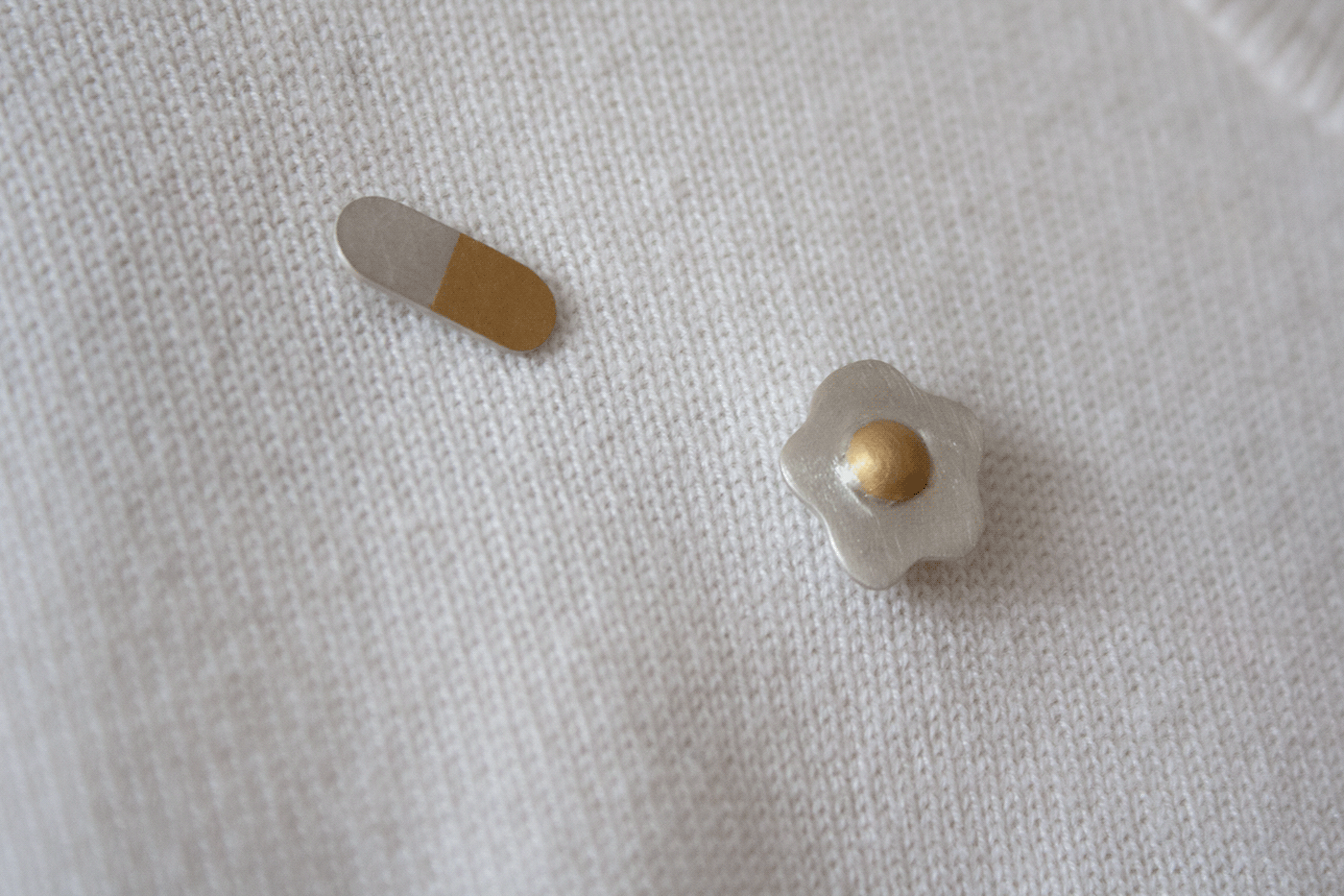 Pin，Sterling silver products，Gold cloth technology，