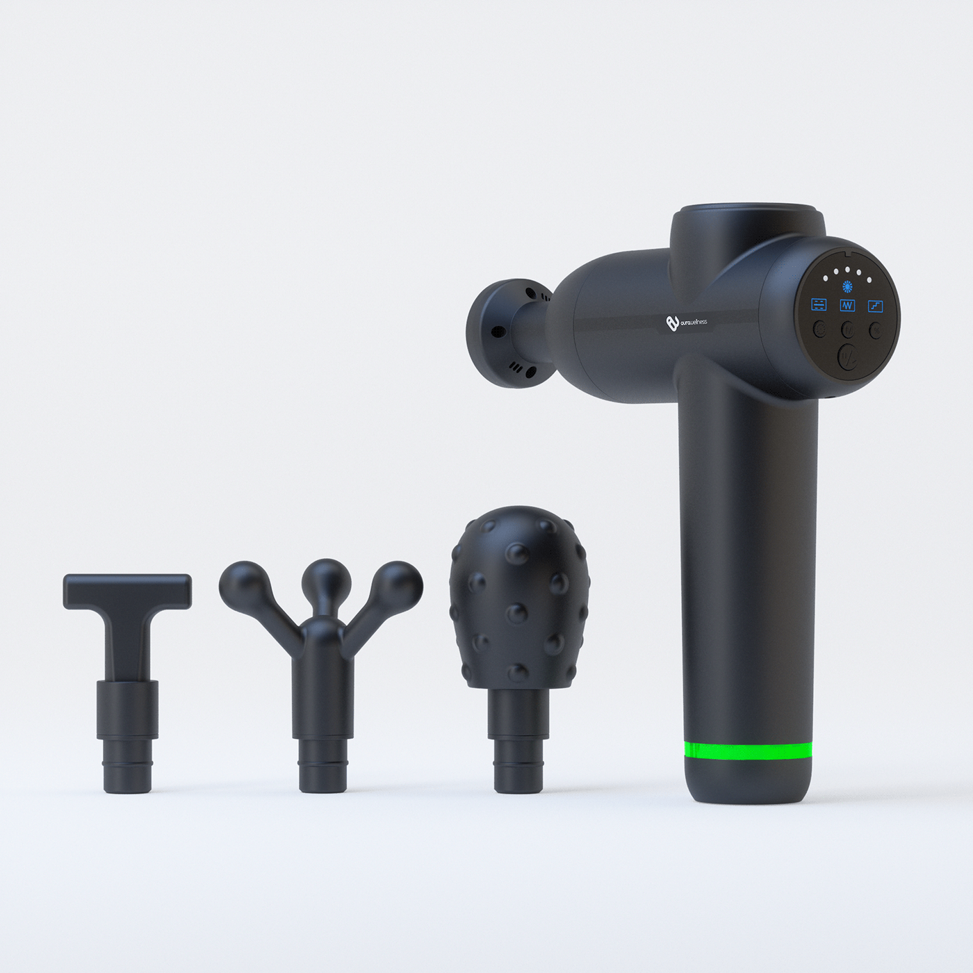 Fascia gun，Aura Revive，product design，