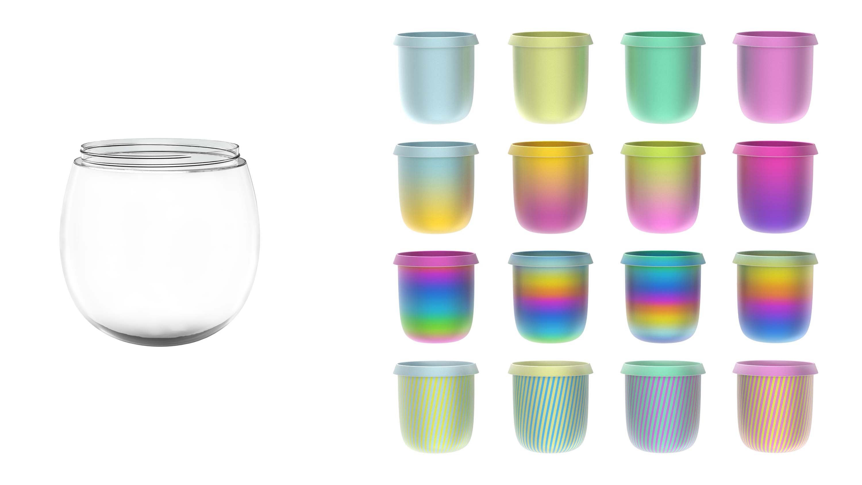 rainbow，Pure titanium，crystal，glass，