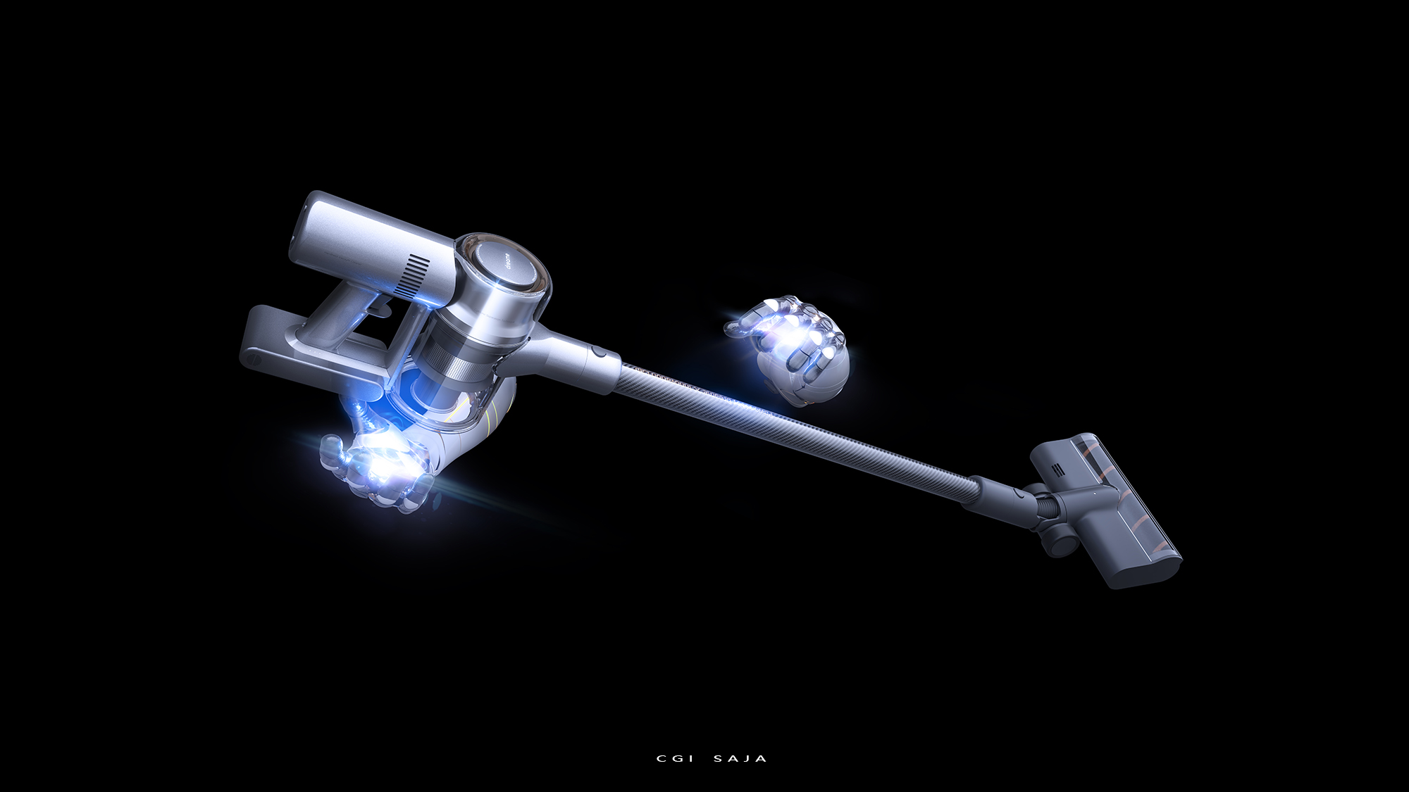 Realistic rendering，Vacuum cleaner，hair drier，cgi，homegrown products，Product renderings，