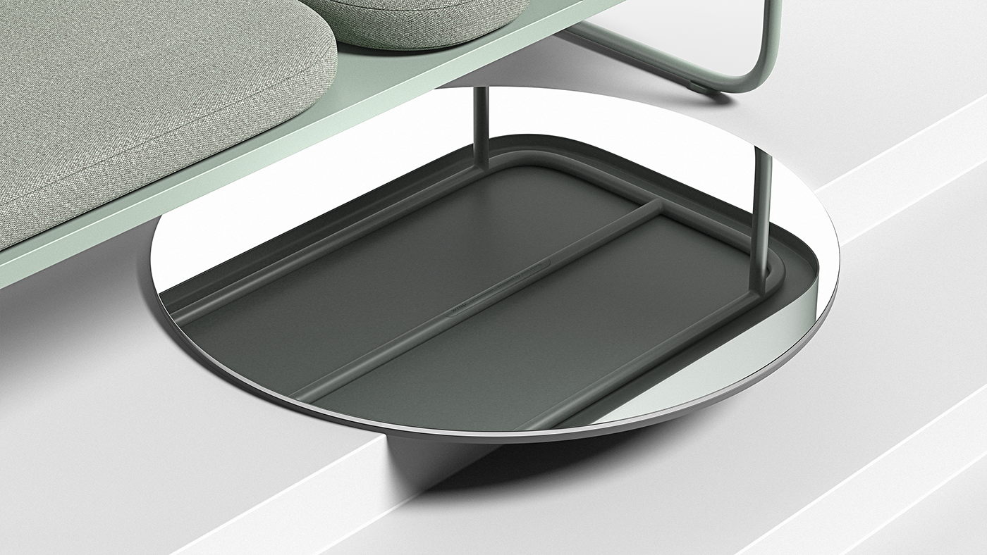 concise，monochrome，office space ，sofa，