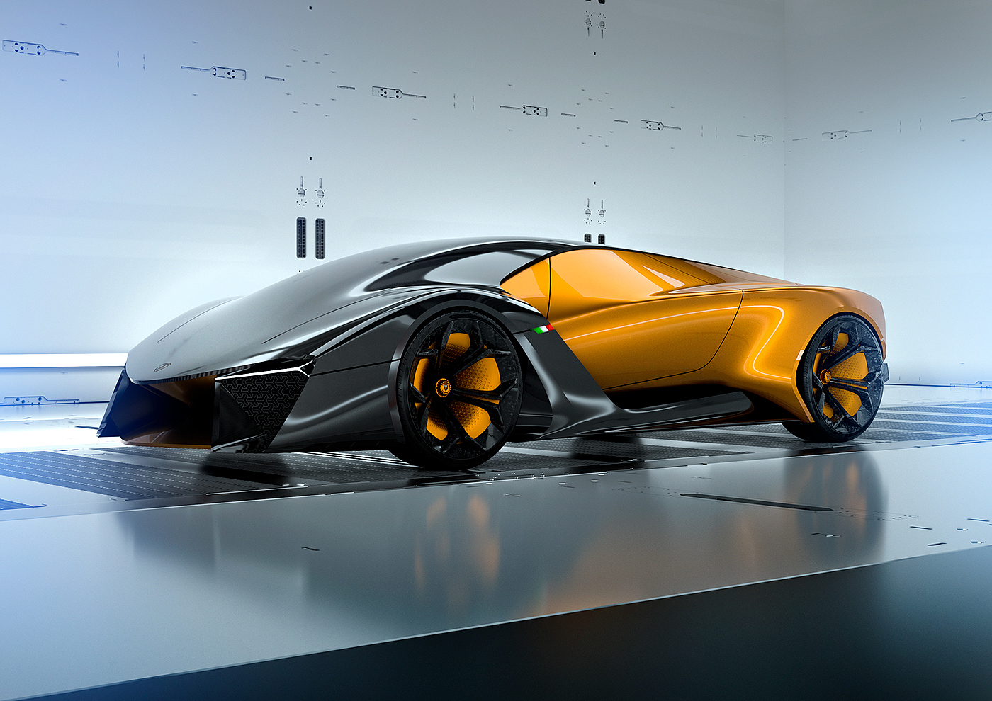 Lamborghini，concept，Sense of science and technology，Sports car，