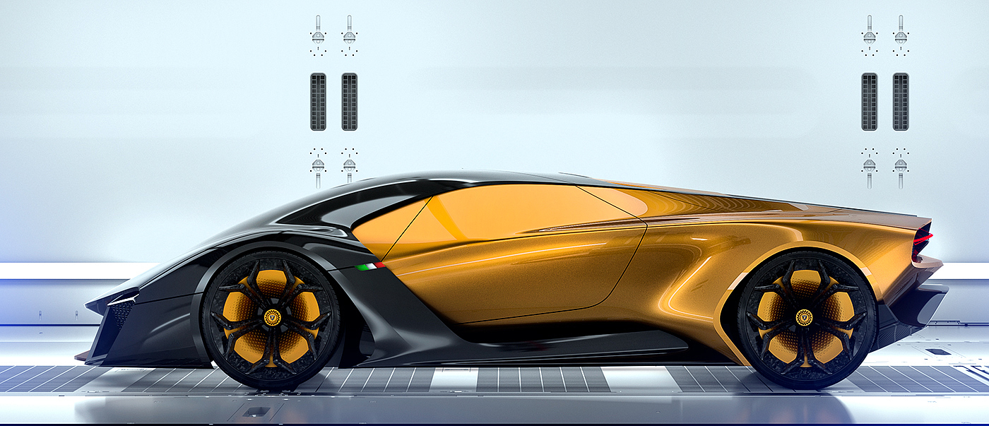 Lamborghini，concept，Sense of science and technology，Sports car，