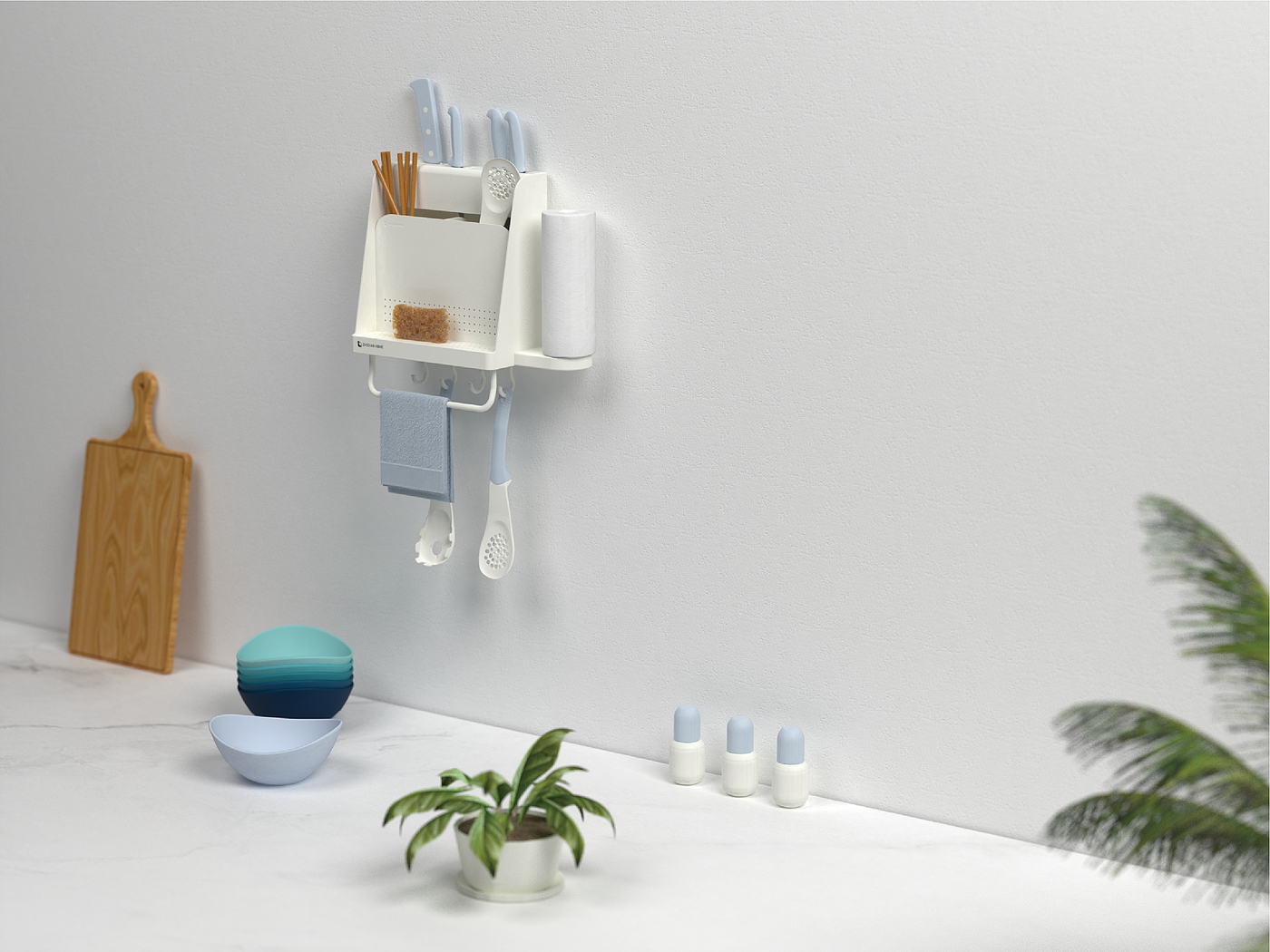 Kitchen storage，Kitchen supplies，Kitchenware storage rack，Receive，product design，