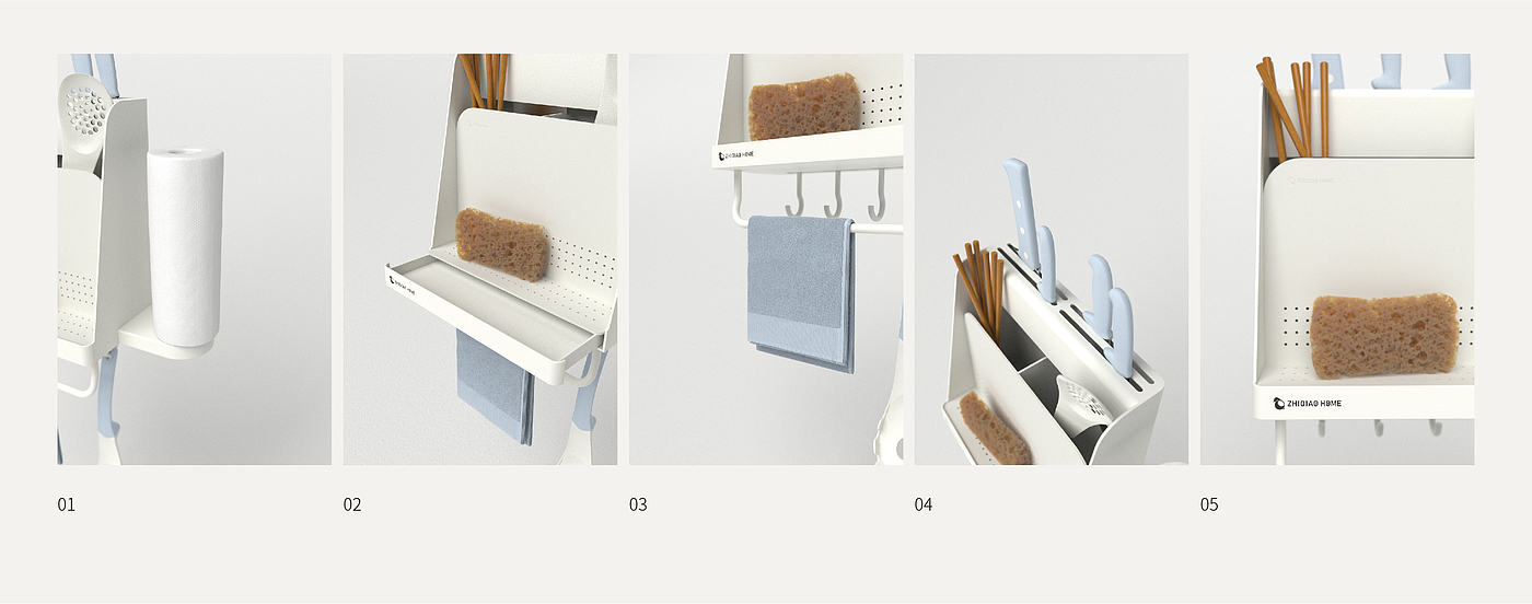 Kitchen storage，Kitchen supplies，Kitchenware storage rack，Receive，product design，