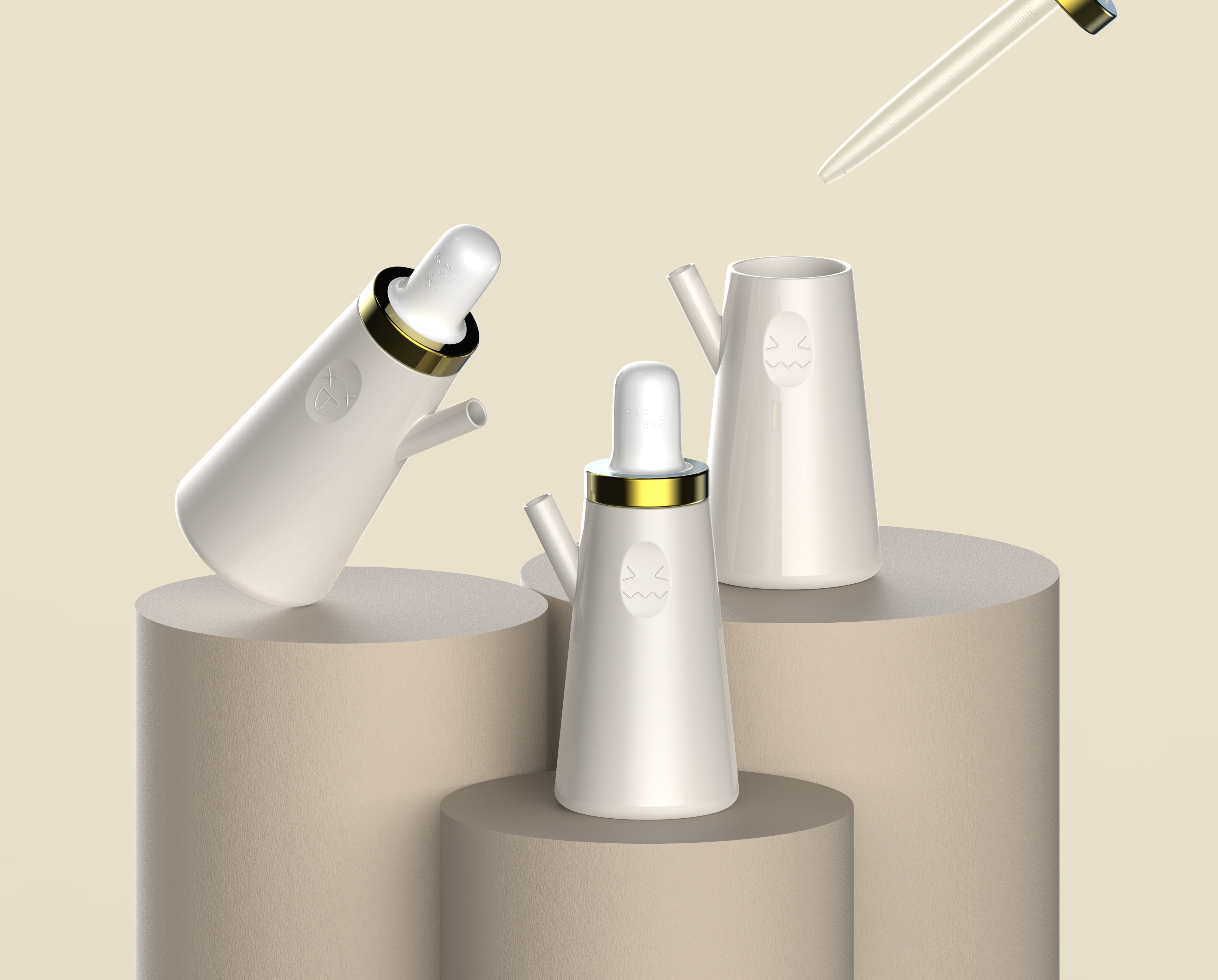 Seasoning bottle, barrier free design，