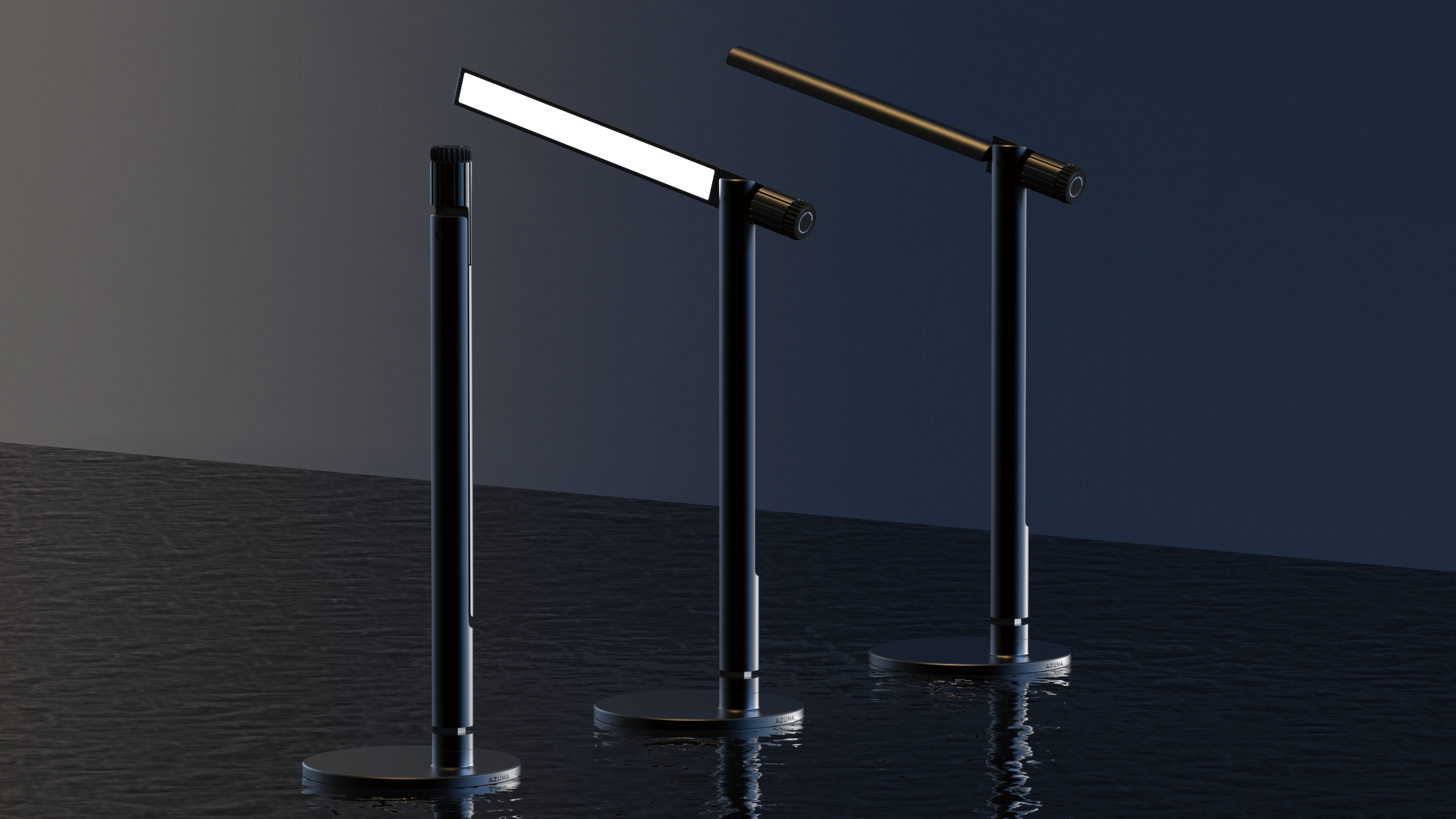 Desk lamp，knob，keyshot，
