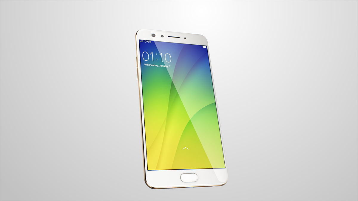 Arnold rendering，luxury gold color，F3，OPPO，mobile phone，