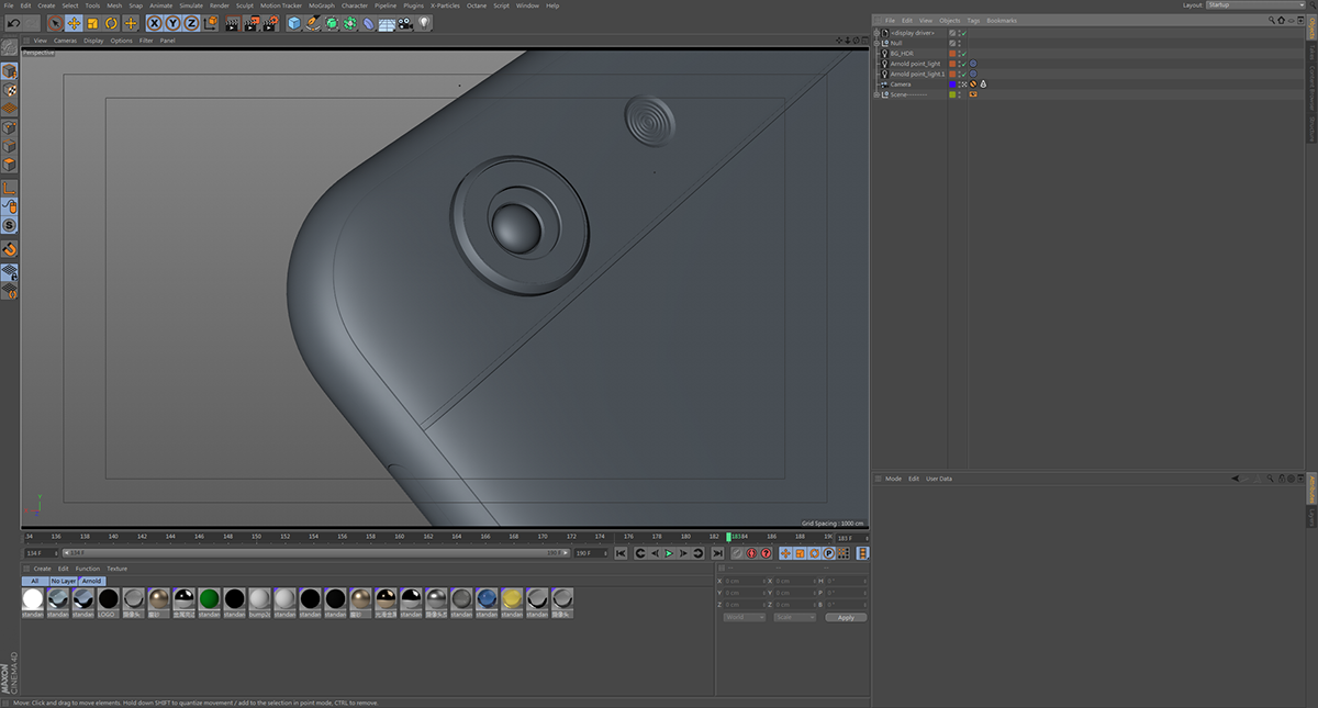 Arnold rendering，luxury gold color，F3，OPPO，mobile phone，
