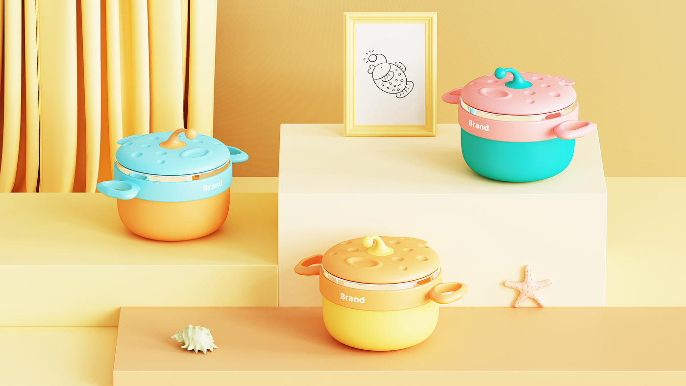 Children's products，Children tableware，Heat preservation bowl，