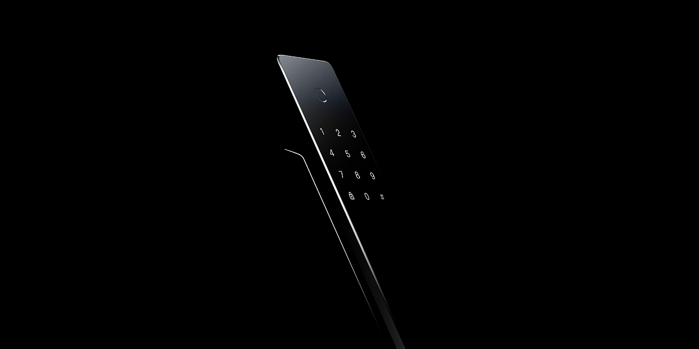 Intelligent door lock，Smart home，nine o'clock，industrial design，product design，