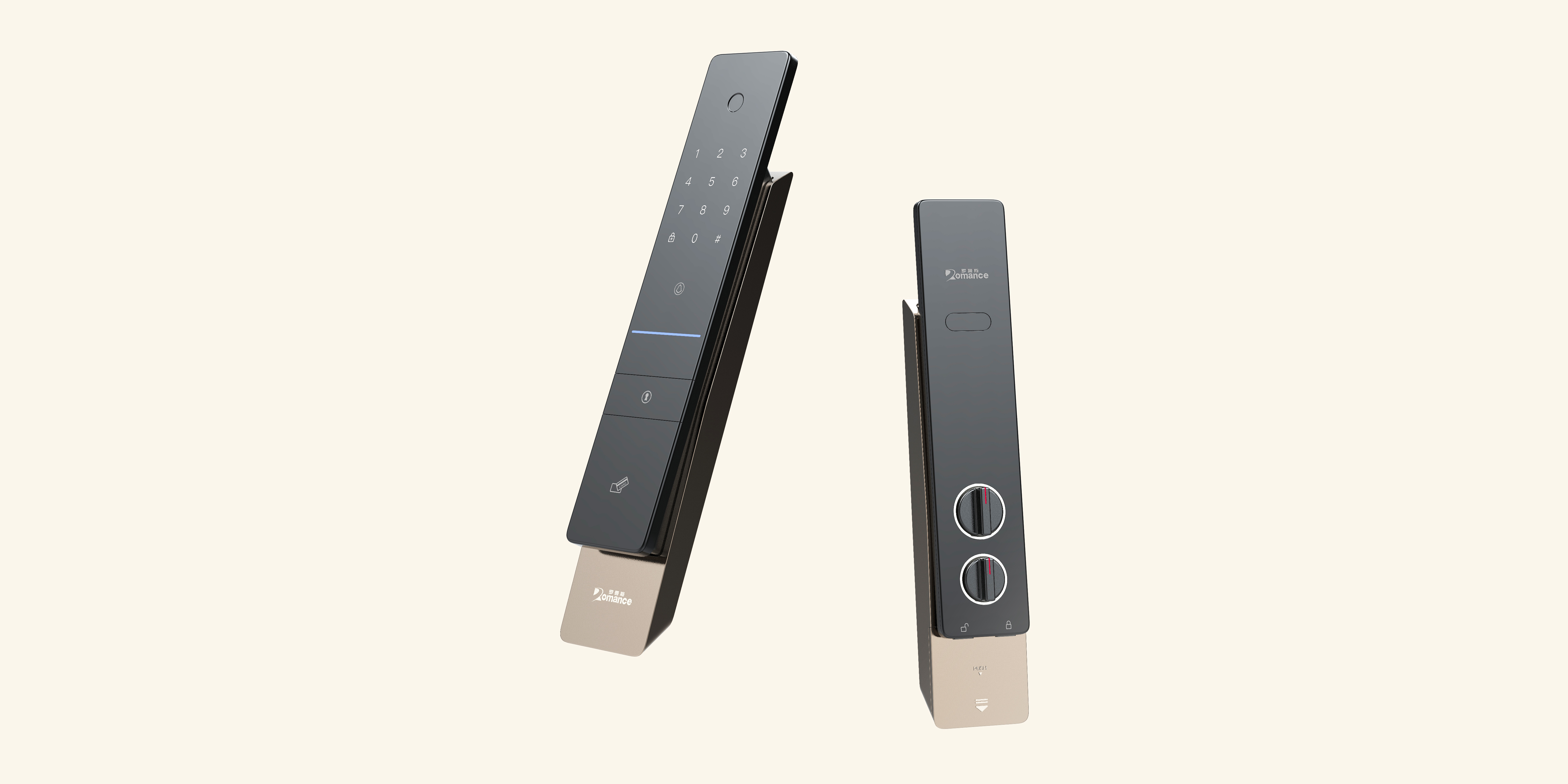 Intelligent door lock，Smart home，nine o'clock，industrial design，product design，