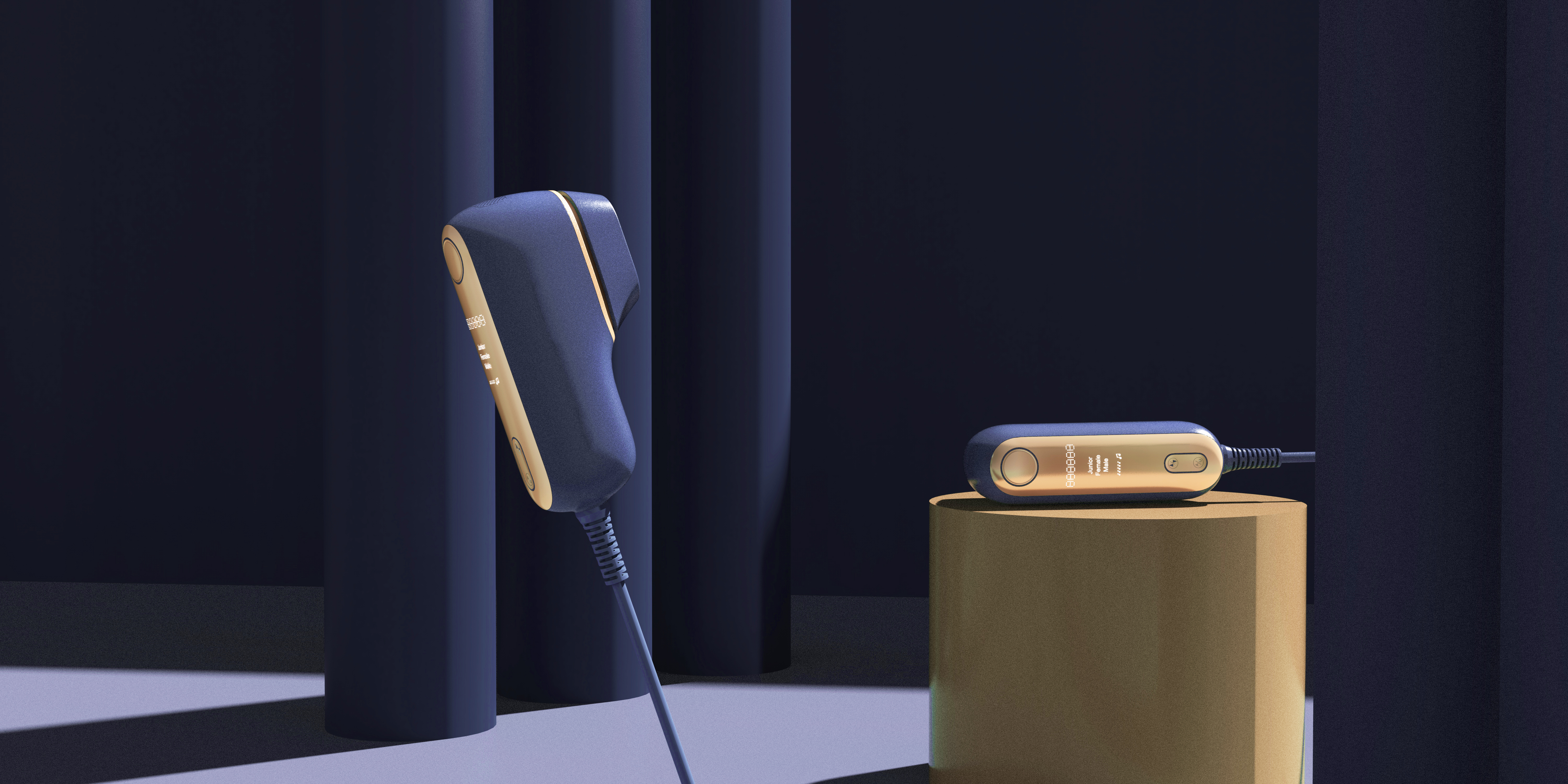 Depilatory instrument，cosmetic instrument，industrial design，product design，nine o'clock，