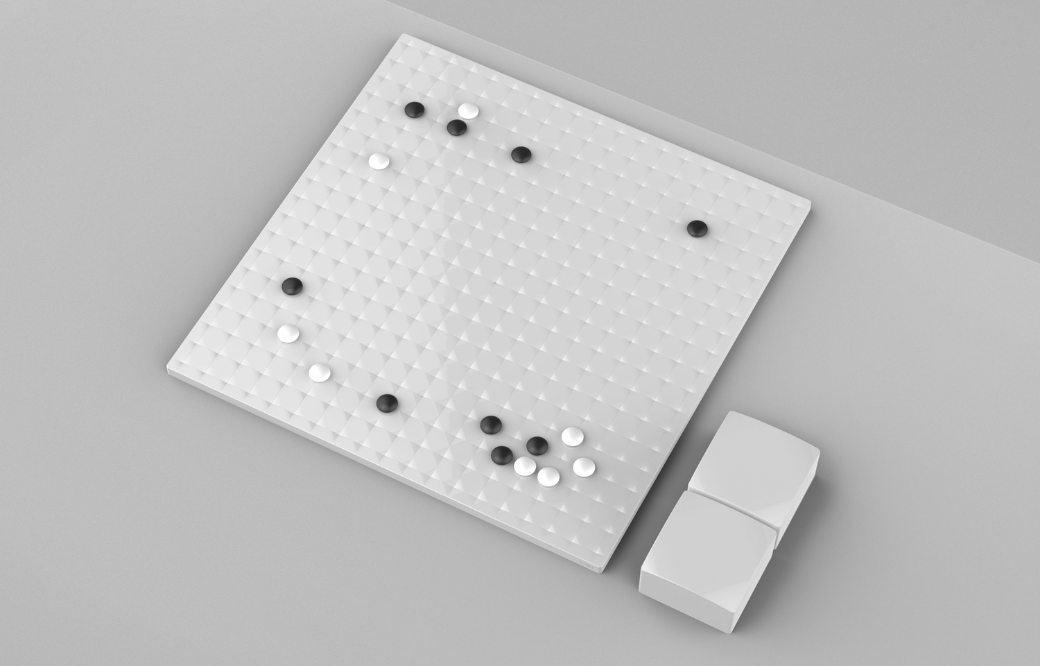 Alpha-GO，Metal，black and white，the game of go，