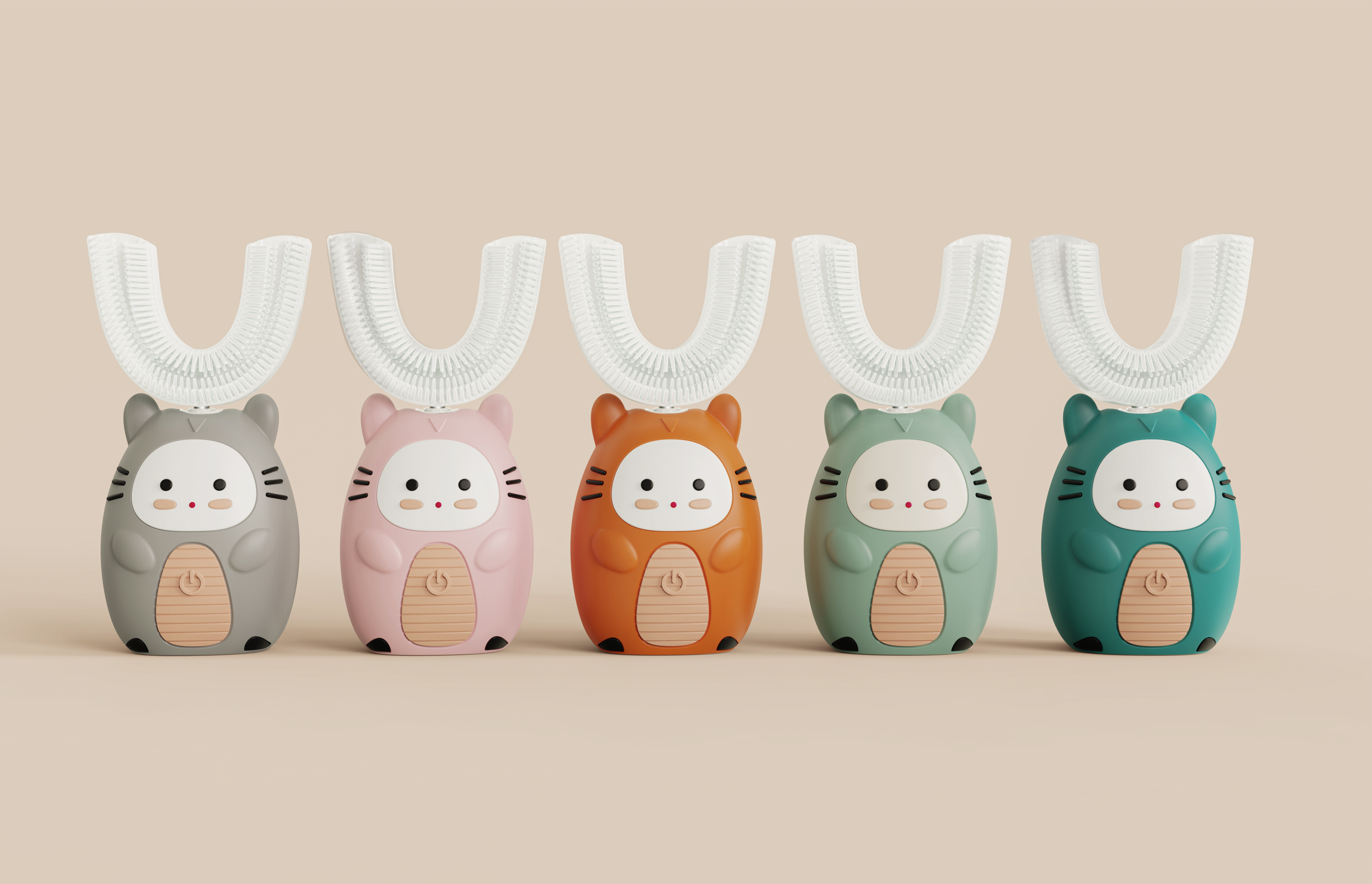 Children's U-shaped electric toothbrush，toothbrush，Electric toothbrush，U-shape，Cartoon，Interesting，