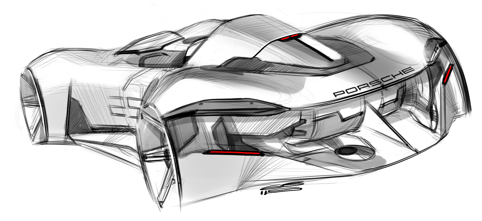 automobile，atlas，Hand drawn，