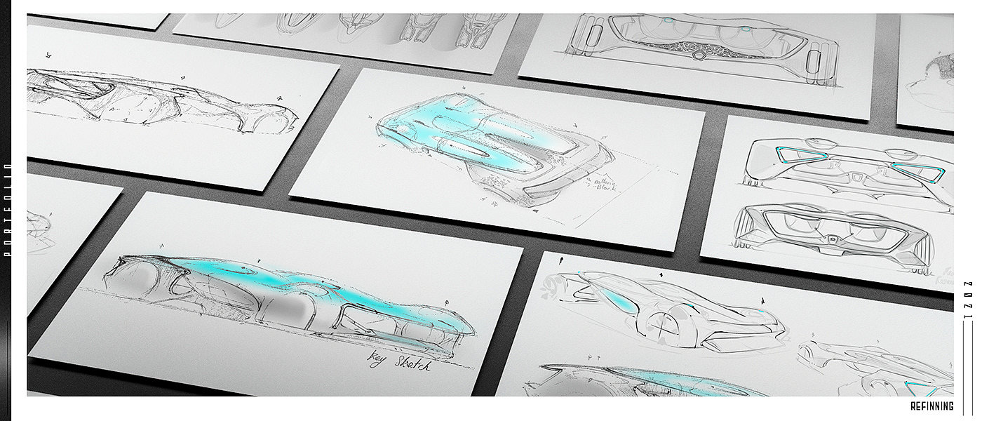 motorcycle，automobile，Appearance design，sketch，portfolio，