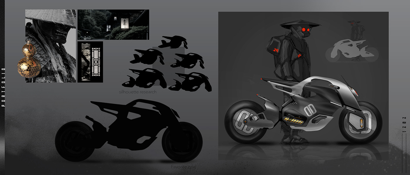 motorcycle，automobile，Appearance design，sketch，portfolio，