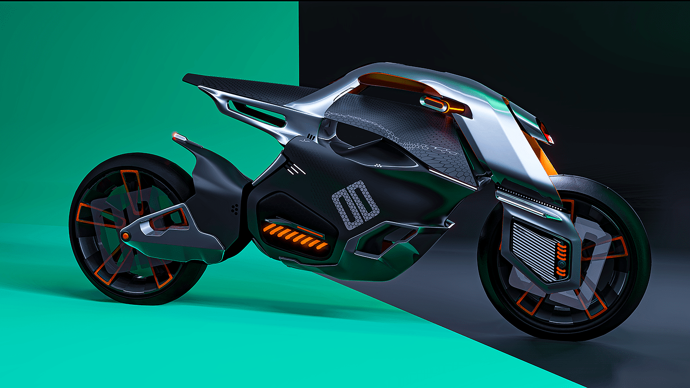 motorcycle，automobile，Appearance design，sketch，portfolio，