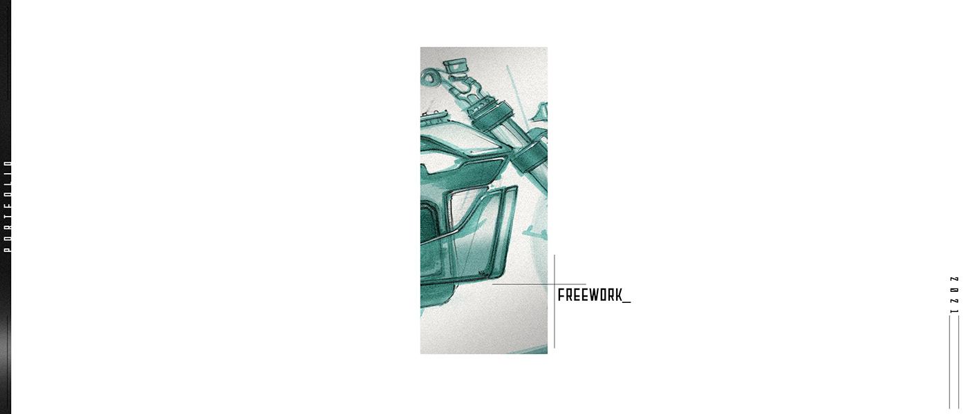 motorcycle，automobile，Appearance design，sketch，portfolio，