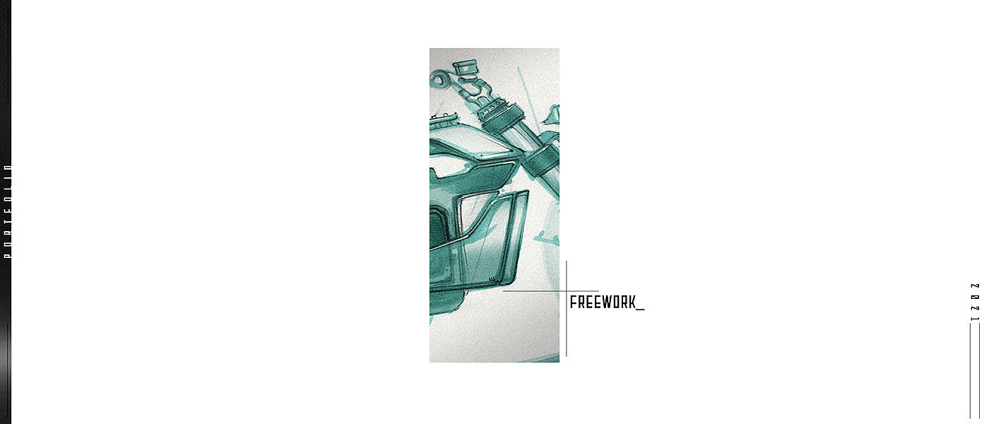 motorcycle，automobile，Appearance design，sketch，portfolio，