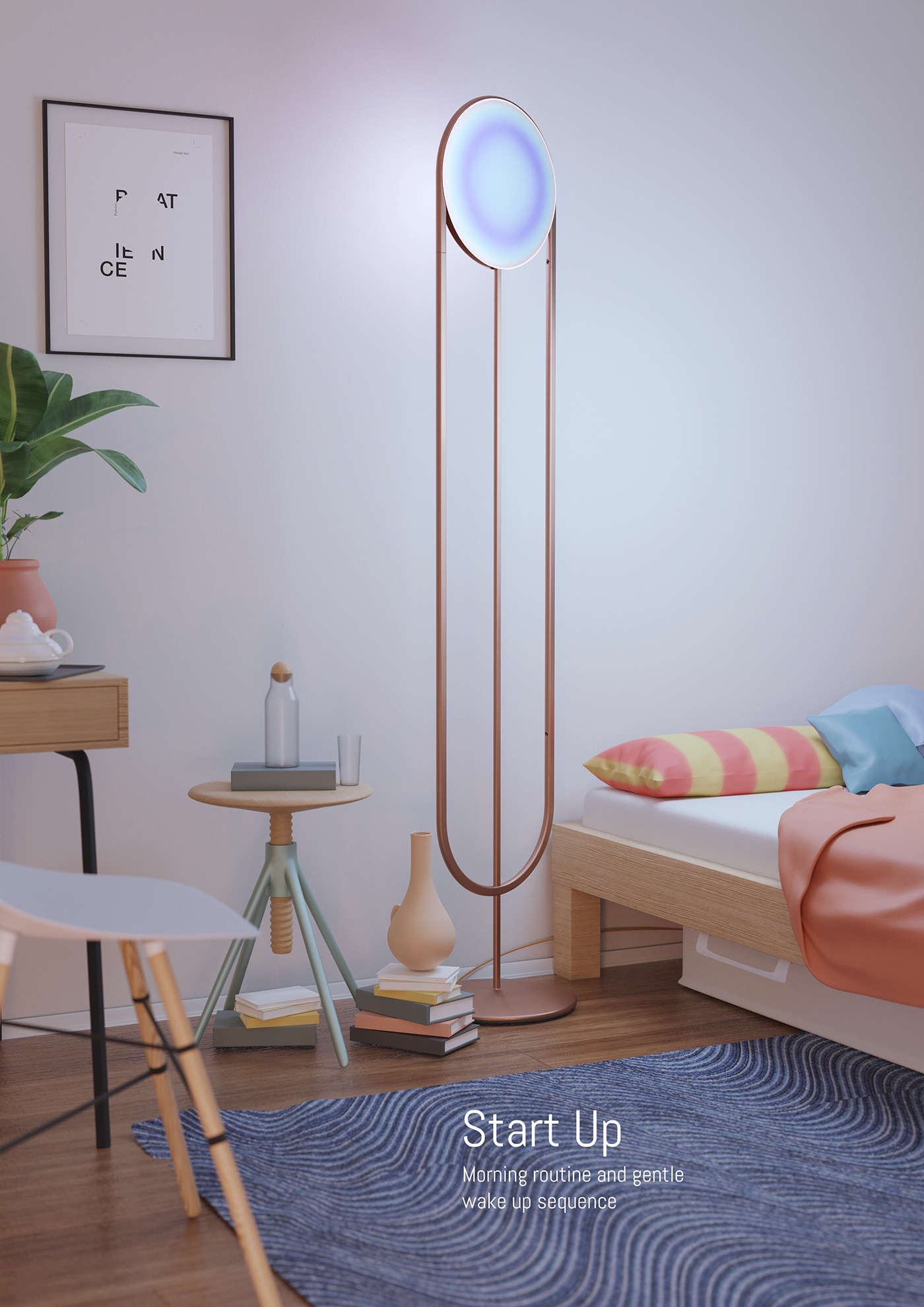 lamp，interactive，intelligence，modern，concept，