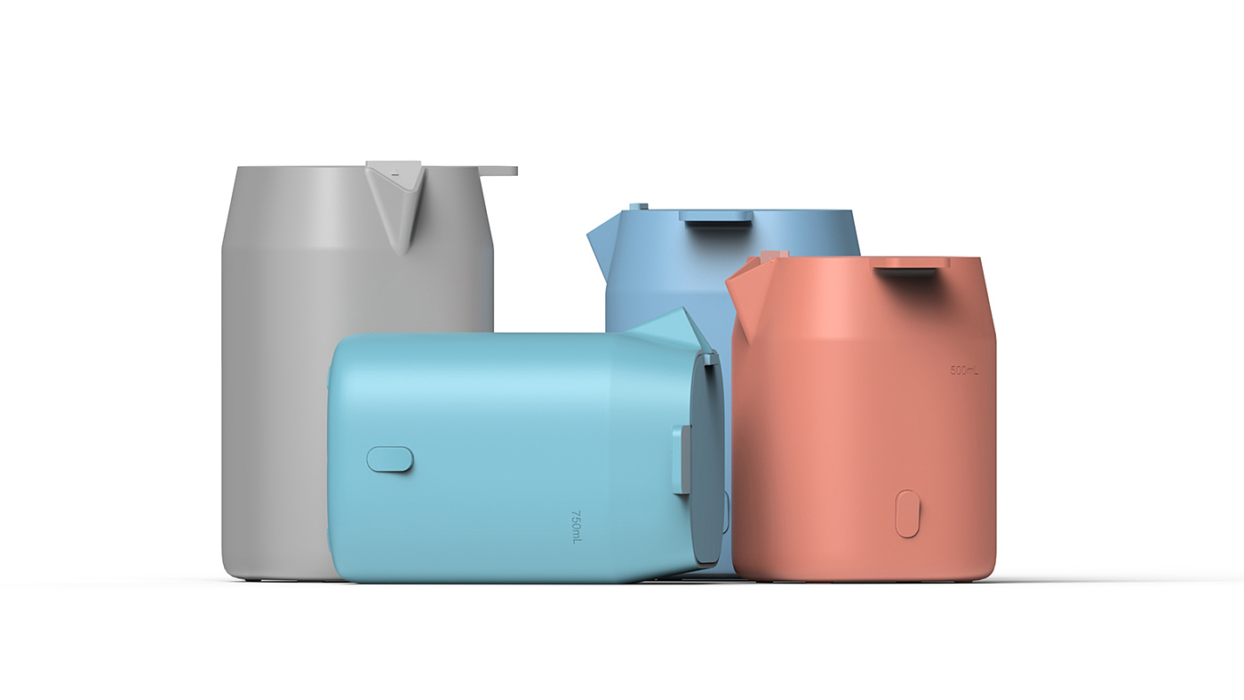 Pink Blue Grey，Minimalist，Kettle element，Humidifier，