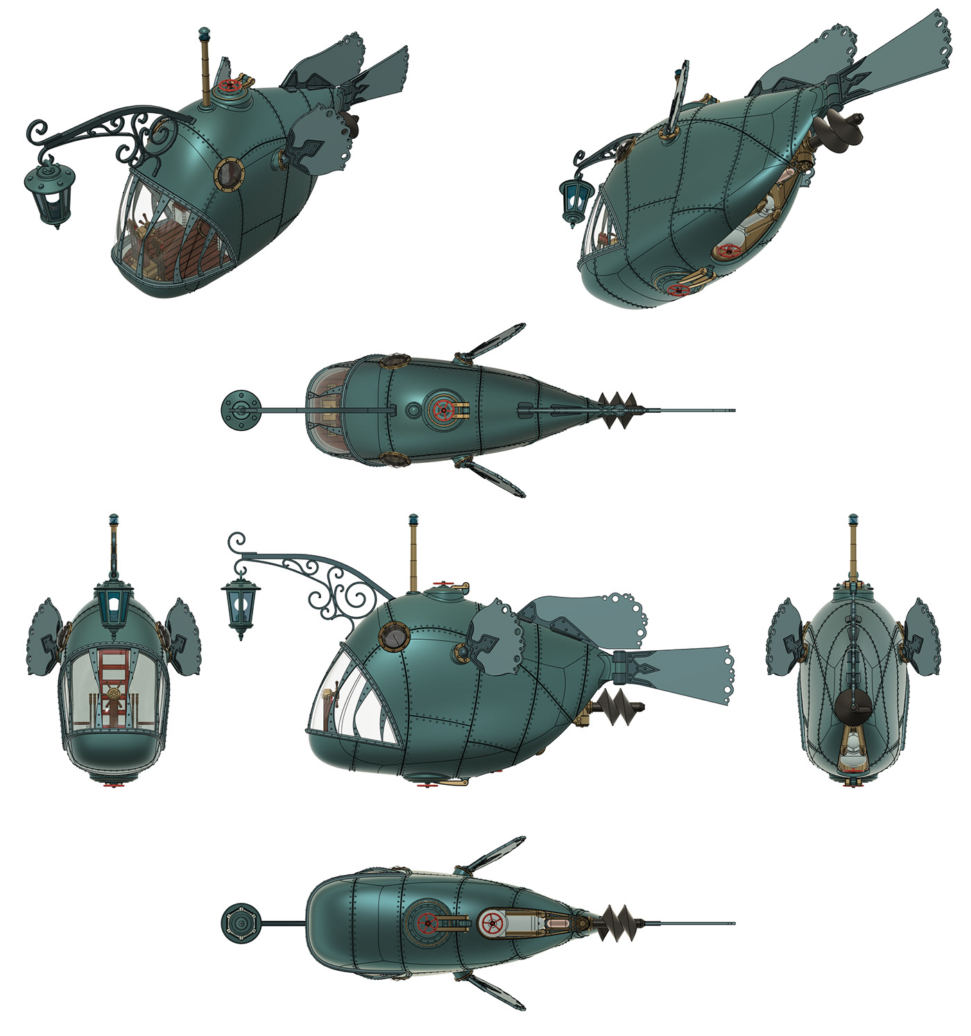 Submersible，Model，Punk ，Fishy，