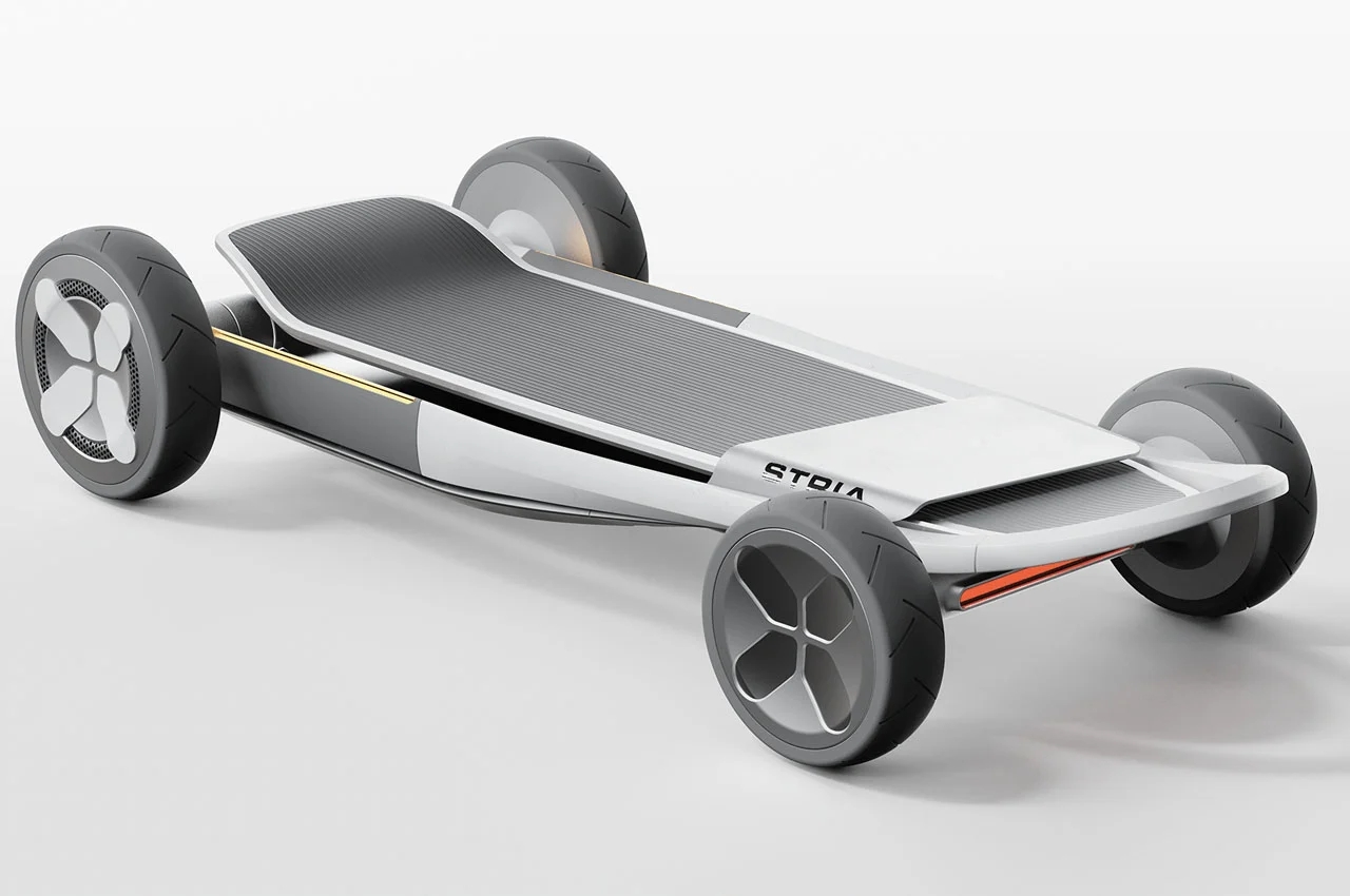 stria创意滑板车,你绝对想象不到的未来交通出行新方式